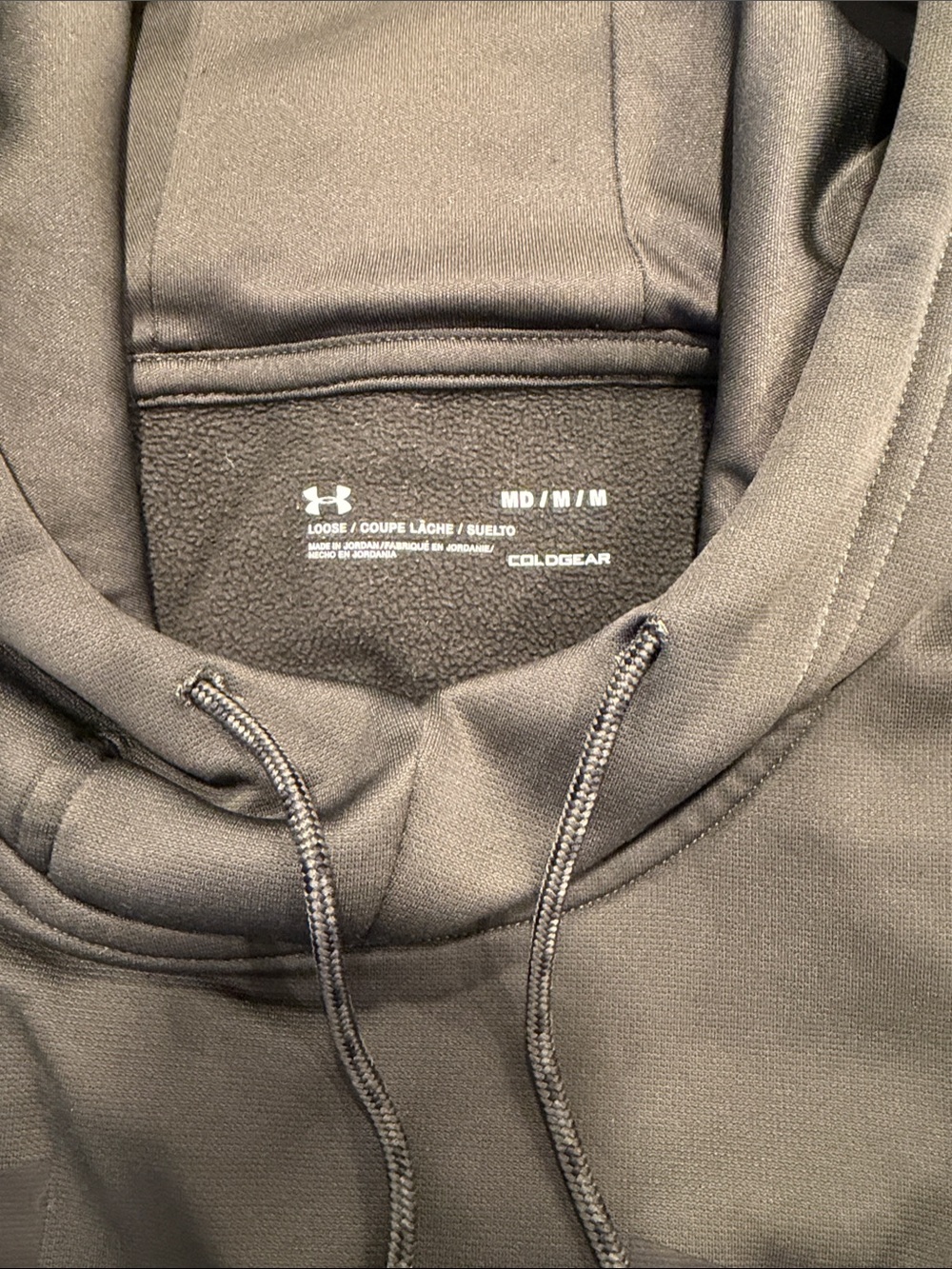 Under Armour Men's OD Green ColdGear “Loose” Hoodie with Drawstring